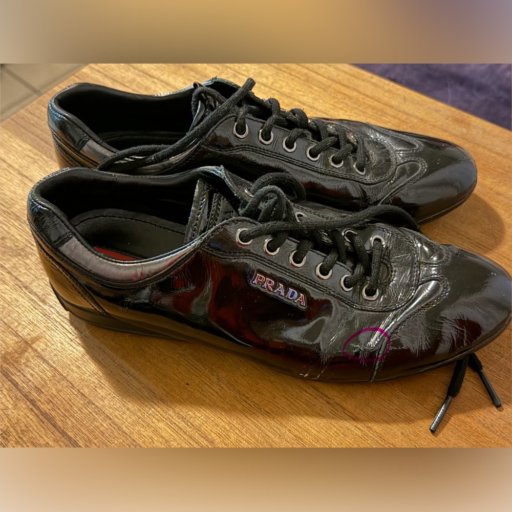 Prada Authentic Black Womens Sneakers Model:3E4900 - Picture 3 of 6